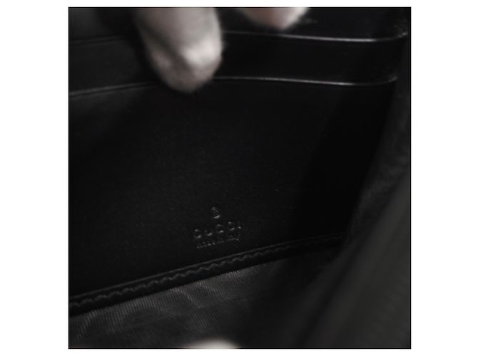 Cartera Continental Gucci de piel con G entrelazadas Negro - vista 13