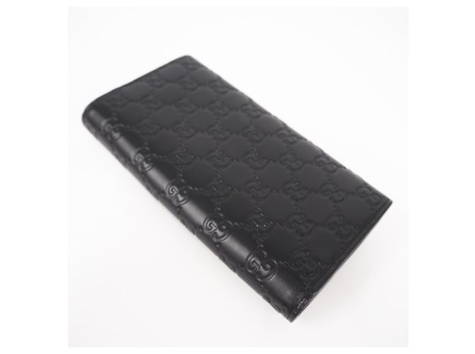 Cartera Continental Gucci de piel con G entrelazadas Negro - vista 2