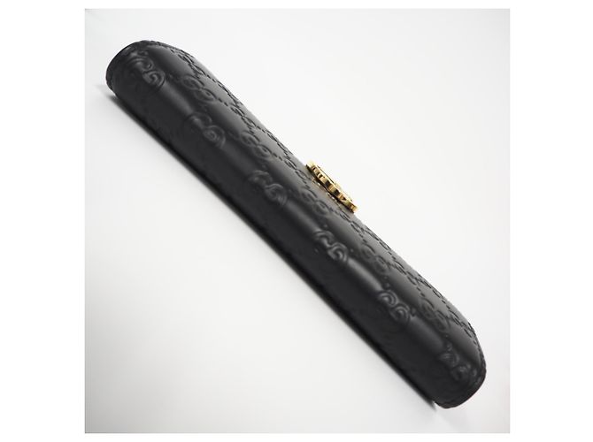 Cartera Continental Gucci de piel con G entrelazadas Negro - vista 5