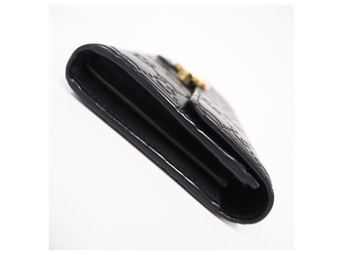 Cartera Continental Gucci de piel con G entrelazadas Negro - vista 7