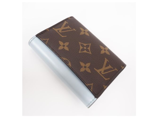 Louis Vuitton Monogram Rosalie Wallet Brown Blue Beige - view 2