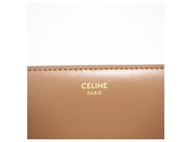 Céline Portafoglio a patta Small Triomphe Celine Marrone - vista 16