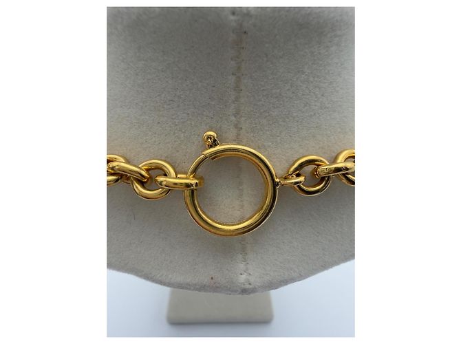 Collar con colgante Chanel CC Dorado - vista 10