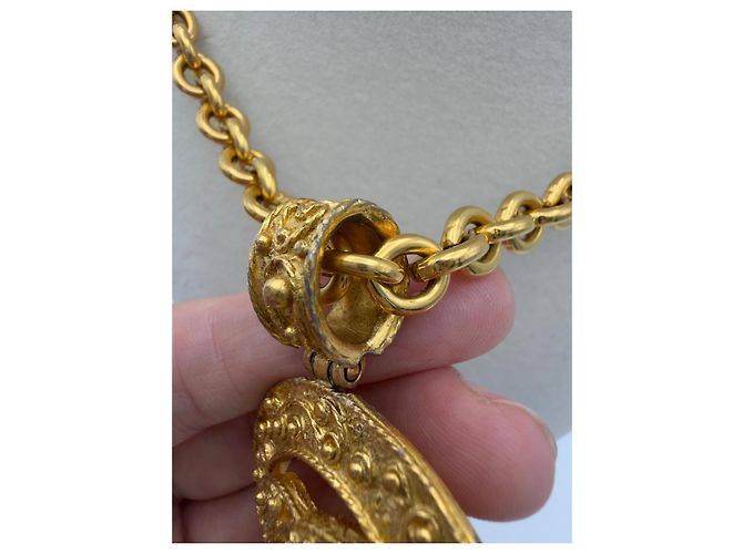 Collar con colgante Chanel CC Dorado - vista 7
