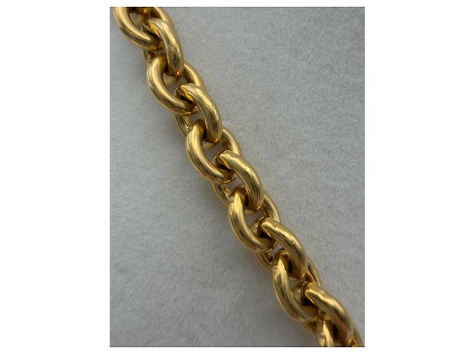 Collar con colgante Chanel CC Dorado - vista 9
