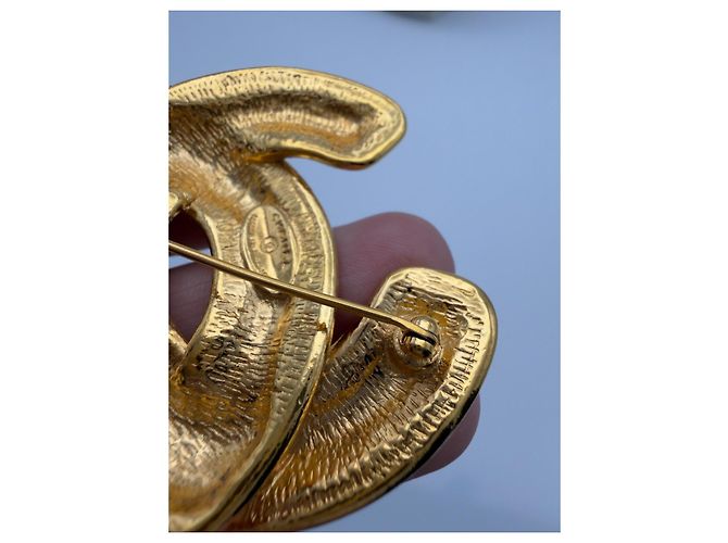 Chanel CC Steppbroche Gold Golden - Ansicht 7