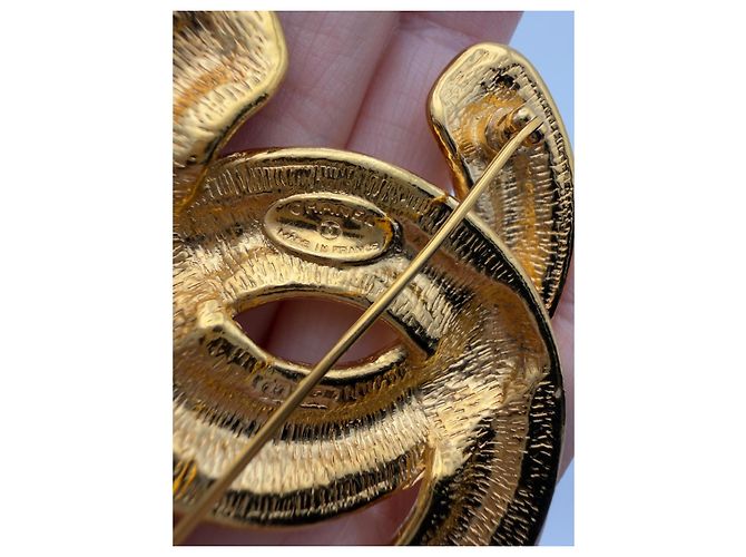 Chanel CC Steppbroche Gold Golden - Ansicht 8