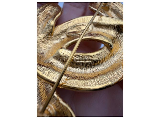 Chanel CC Steppbroche Gold Golden - Ansicht 9