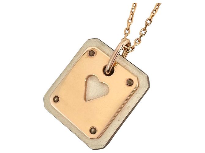 Hermès Collana HERMES Ace of Hearts Bianco - vista 2