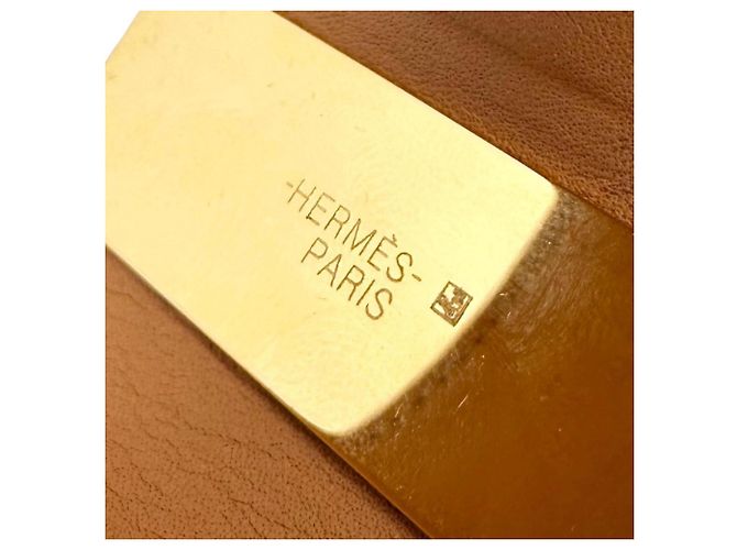 Hermès Hermes Collier de Chien Bangle in Leather Red - view 7
