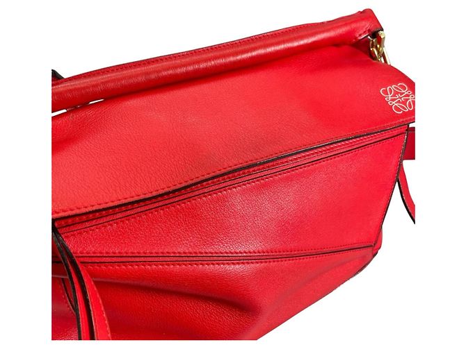 Loewe Puzzle Bag - Rote Schultertasche - Ansicht 15