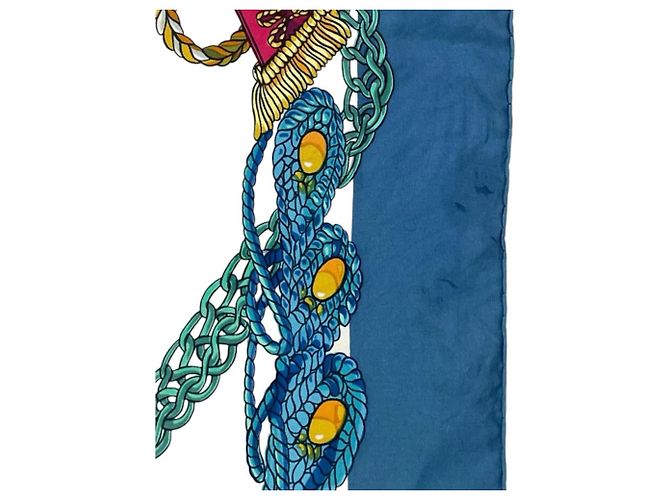 Hermès Carré Hermes 90 Le Timbalier Multicolore - vue 10