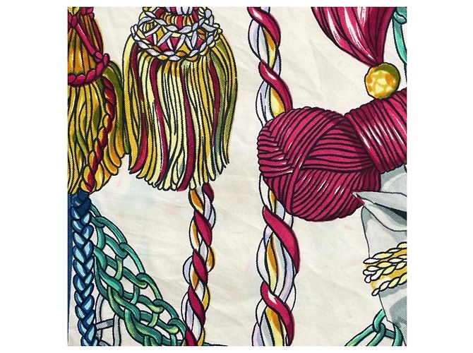 Hermès Carré Hermes 90 Le Timbalier Multicolore - vue 8