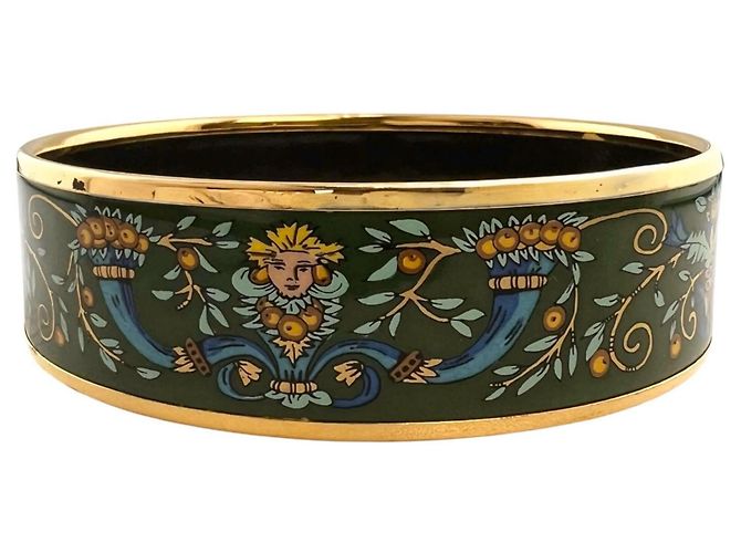 Hermès Bracelet GM en émail vert Hermes - vue 3