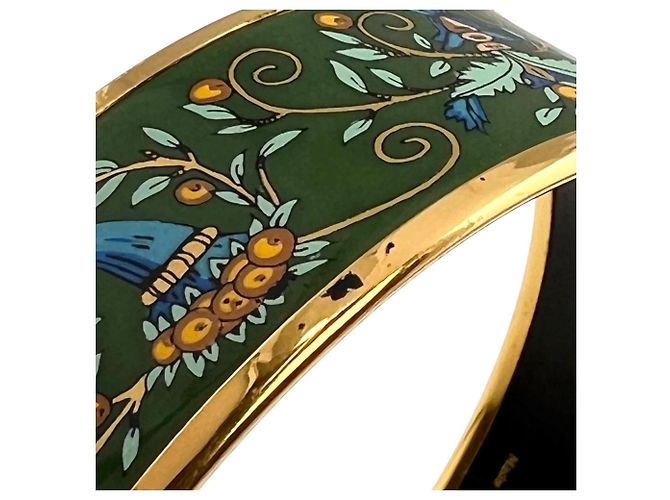 Hermès Bracelet GM en émail vert Hermes - vue 7