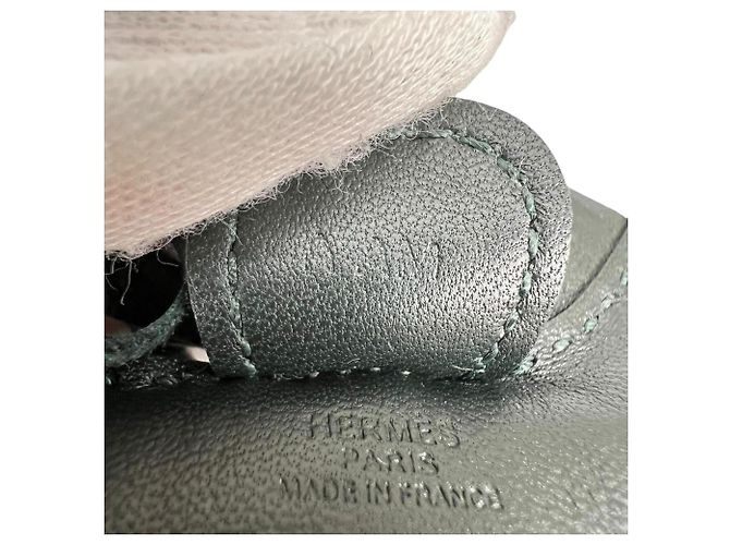 Hermès Hermes Rodeo Charm en Agneau Vert Cypress - vue 7