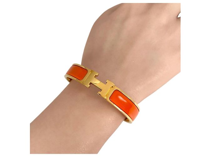 Hermès HERMES Click H Bangle Red Yellow - view 2