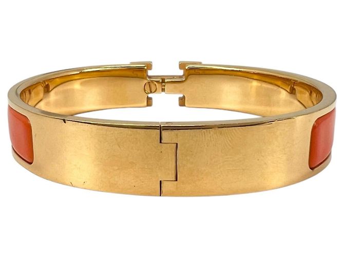 Hermès HERMES Click H Bangle Red Yellow - view 4