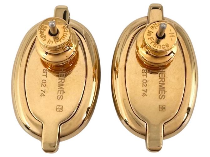 Hermès Hermes Mini Maillon H100052F Ohrringe Schwarz - Ansicht 3