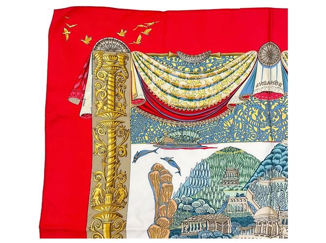 Hermès Hermes L'Atlantide Seidentuch Mehrfarben - Ansicht 3