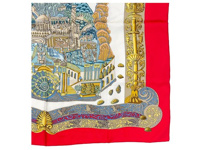 Hermès Hermes L'Atlantide Seidentuch Mehrfarben - Ansicht 6