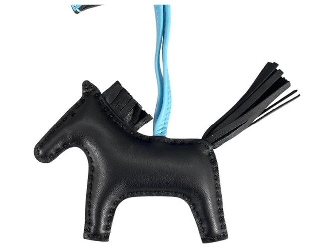 Hermès Hermes Rodeo PM Robeo Charm con marcado 24K Negro Verde claro Azul claro - vista 4