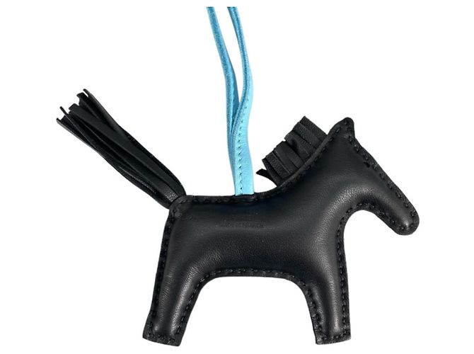 Hermès Hermes Rodeo PM Robeo Charm con marcado 24K Negro Verde claro Azul claro - vista 5
