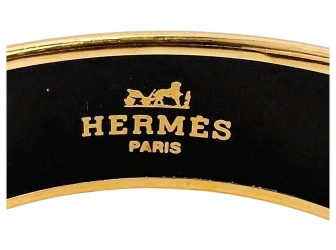 Hermès Bangles in metallo smaltato rosso Hermes GM - vista 5