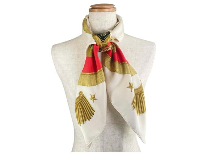 Hermès Lenço de seda Hermes Poste et Cavalerie Multicor - vista 2