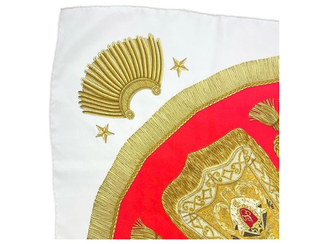 Hermès Lenço de seda Hermes Poste et Cavalerie Multicor - vista 3