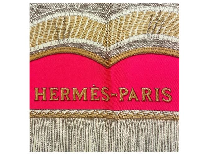 Hermès Lenço de seda Hermes Poste et Cavalerie Multicor - vista 9
