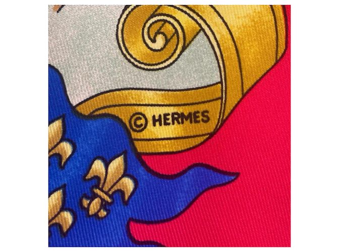 Hermès Hermes Voiles de Lumiere Roter Seidenschal Mehrfarben - Ansicht 9