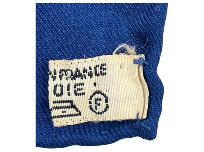 Silk In Hermès Foulard Hermes Carre 90 Grand Largue Bianco Blu - vista 9