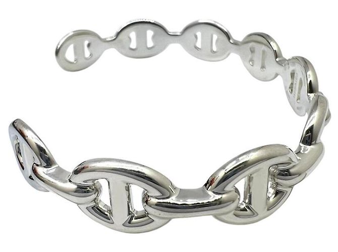 Hermès Chaine d'Ancre Enchainée Armreif Silber - Ansicht 3