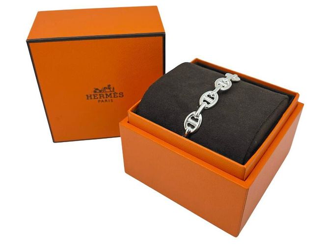 Hermès Chaine d'Ancre Enchainée Armreif Silber - Ansicht 7