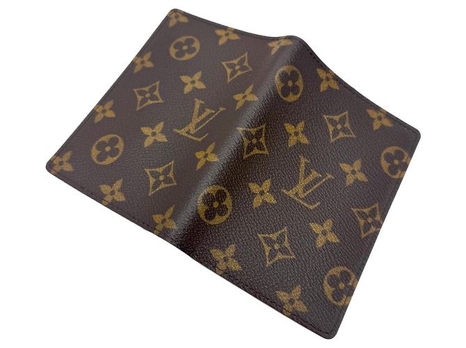 Capa de Passaporte Louis Vuitton Monogram Marrom - vista 2