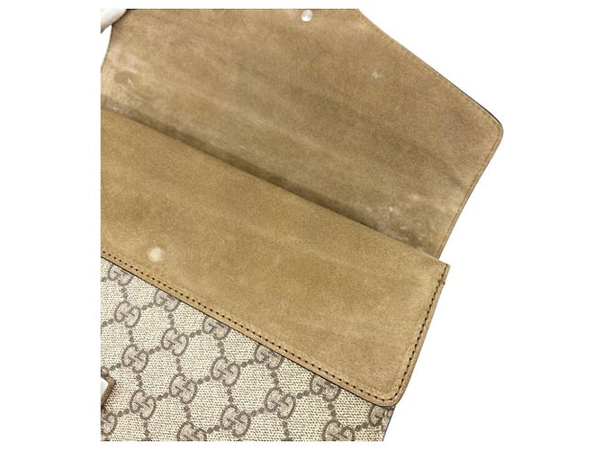 Borsa a tracolla con catena Gucci Dionysus GG Supreme Beige - vista 11