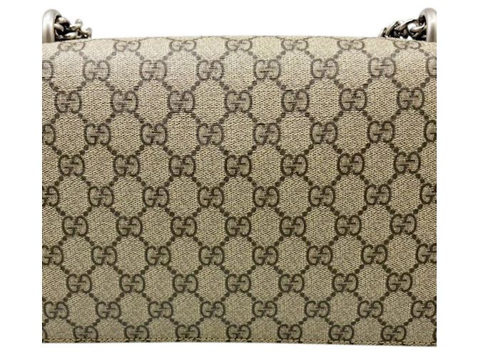 Borsa a tracolla con catena Gucci Dionysus GG Supreme Beige - vista 2