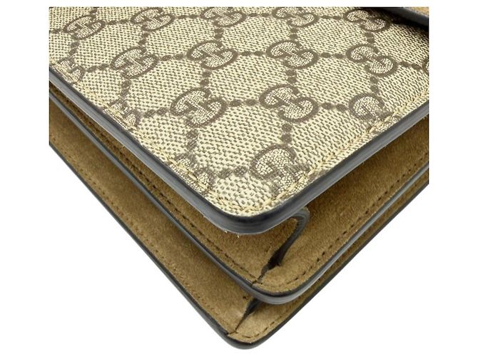 Borsa a tracolla con catena Gucci Dionysus GG Supreme Beige - vista 5