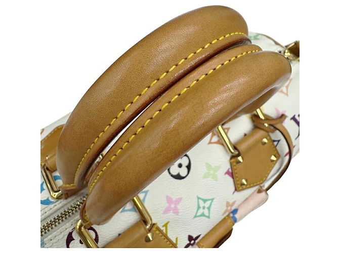 Sac à main Louis Vuitton Speedy 30 Multicolor Blanc Multicolore Monogramme - vue 12