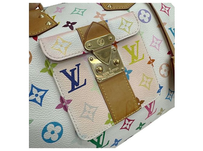 Sac à main Louis Vuitton Speedy 30 Multicolor Blanc Multicolore Monogramme - vue 15