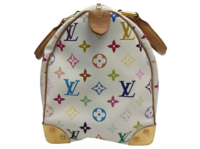 Sac à main Louis Vuitton Speedy 30 Multicolor Blanc Multicolore Monogramme - vue 4