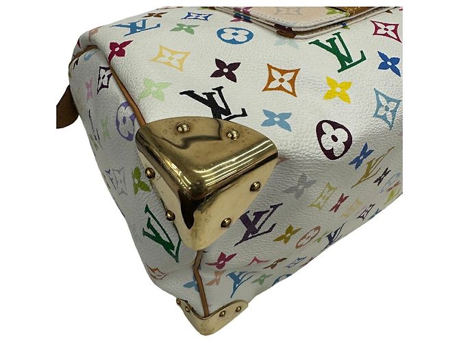 Sac à main Louis Vuitton Speedy 30 Multicolor Blanc Multicolore Monogramme - vue 6