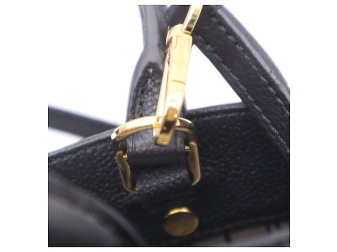 LOUIS VUITTON Monogram Empreinte Montaigne BB Noir Handtasche Schwarz - Ansicht 10