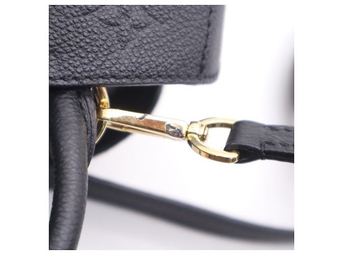 LOUIS VUITTON Monogram Empreinte Montaigne BB Noir Handtasche Schwarz - Ansicht 11