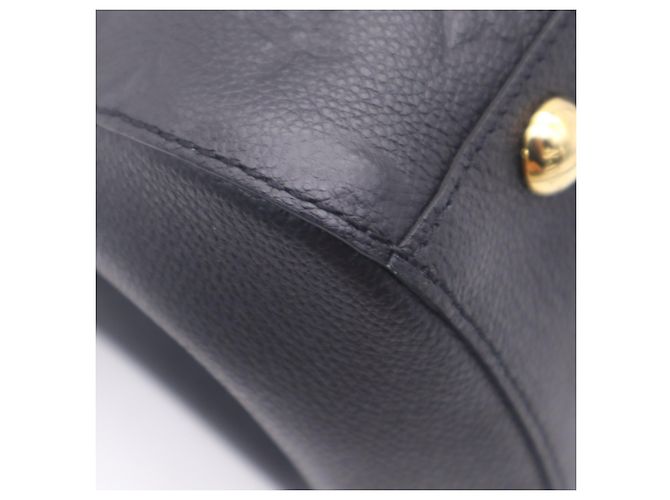LOUIS VUITTON Monogram Empreinte Montaigne BB Noir Handtasche Schwarz - Ansicht 12