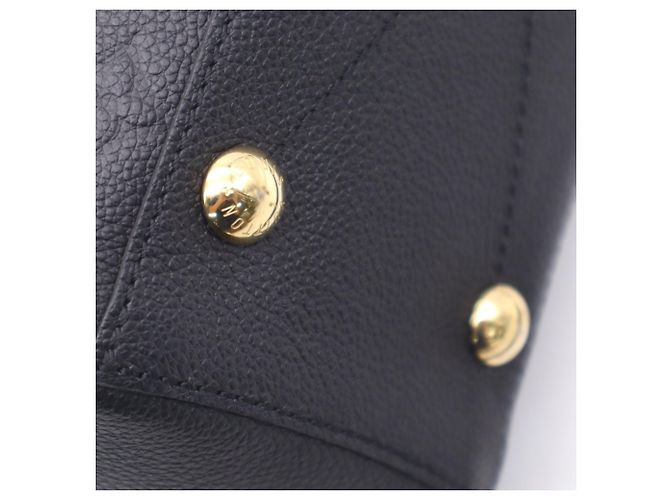 LOUIS VUITTON Monogram Empreinte Montaigne BB Noir Handtasche Schwarz - Ansicht 13
