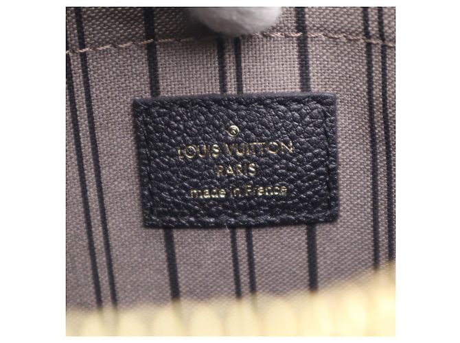 LOUIS VUITTON Monogram Empreinte Montaigne BB Noir Handtasche Schwarz - Ansicht 18