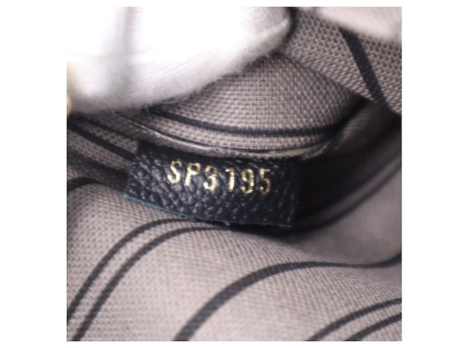 LOUIS VUITTON Monogram Empreinte Montaigne BB Noir Handtasche Schwarz - Ansicht 19