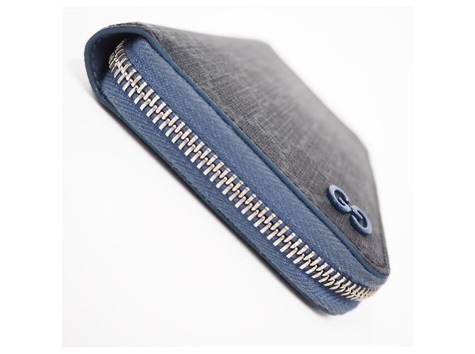 Portafoglio lungo Gucci GG Supreme Marrone Nero Blu - vista 7